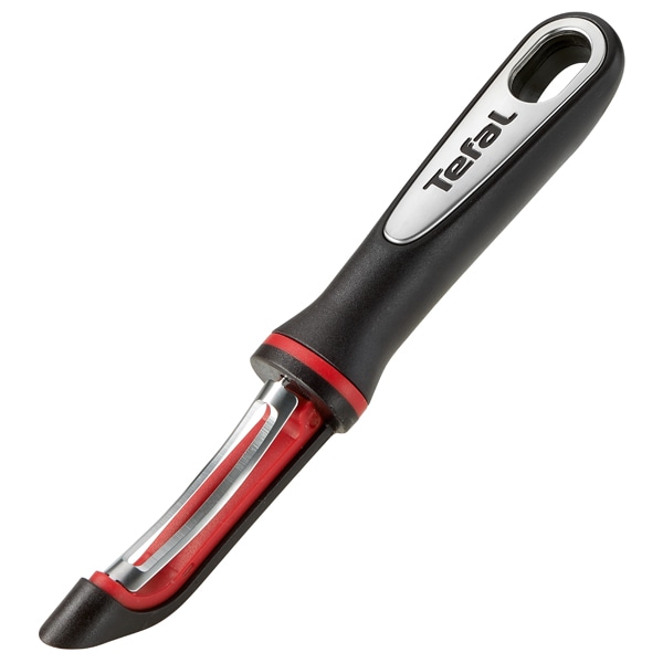 Accesoriu pentru decojit legume si fructe TEFAL Ingenio K2071014, negru-rosu