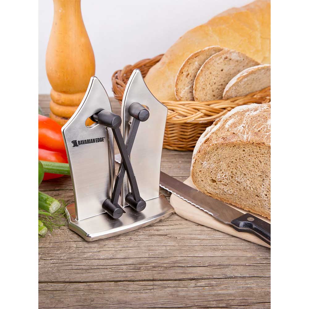 Dispozitiv pentru ascutit cutite MEDIASHOP Bavarian Edge M17248, argintiu 