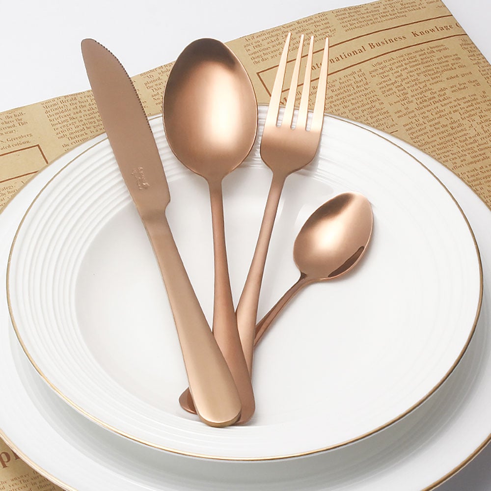 Set tacamuri MYRIA MC4014RS 24 piese, inox, rose