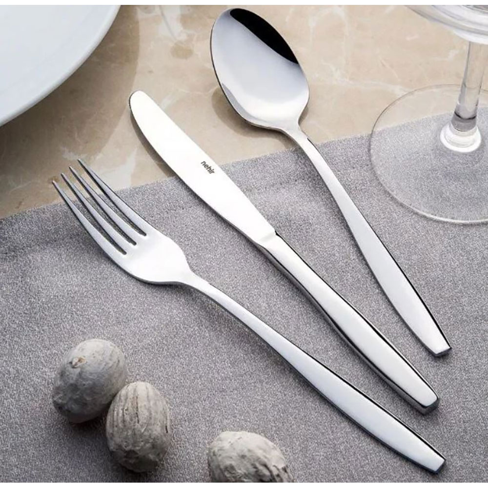 Set tacamuri NEHIR Sahra, 24 piese, inox, argintiu