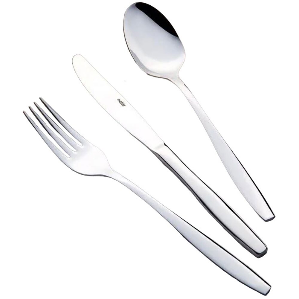 Set tacamuri NEHIR Sahra, 24 piese, inox, argintiu