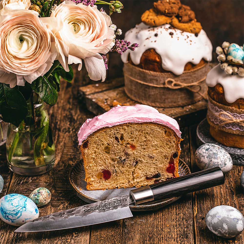 Set cutite SAMURA Blacksmith, 3 piese, 16.2 - 18.2cm, inox, negru