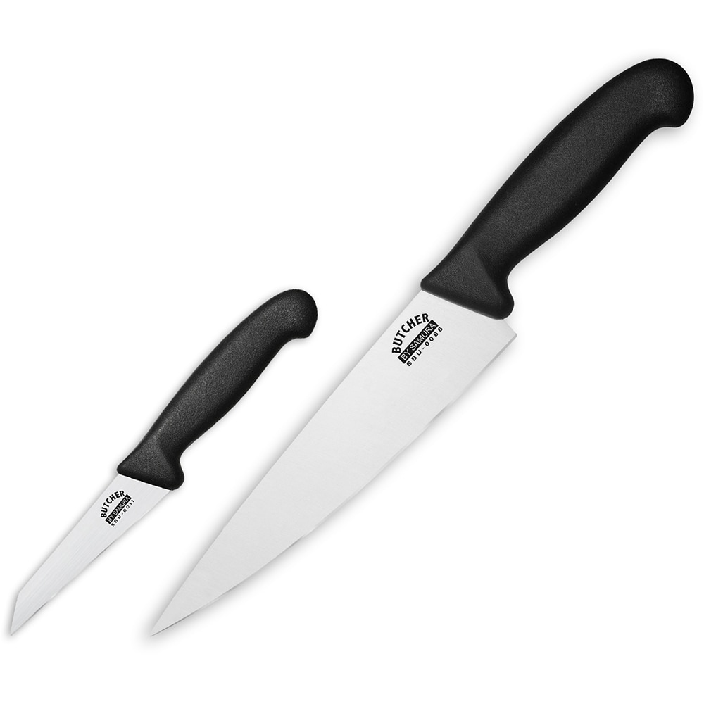Set cutite SAMURA Butcher SBU-0210, 2 piese, otel, negru