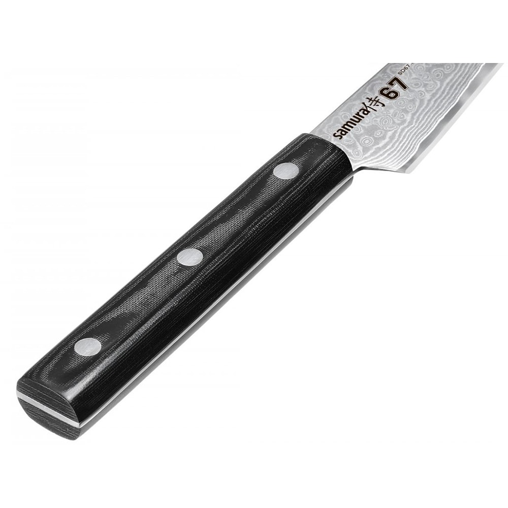 Cutit utilitar SAMURA Damascus SD67-0010M, 9.8cm, otel, negru