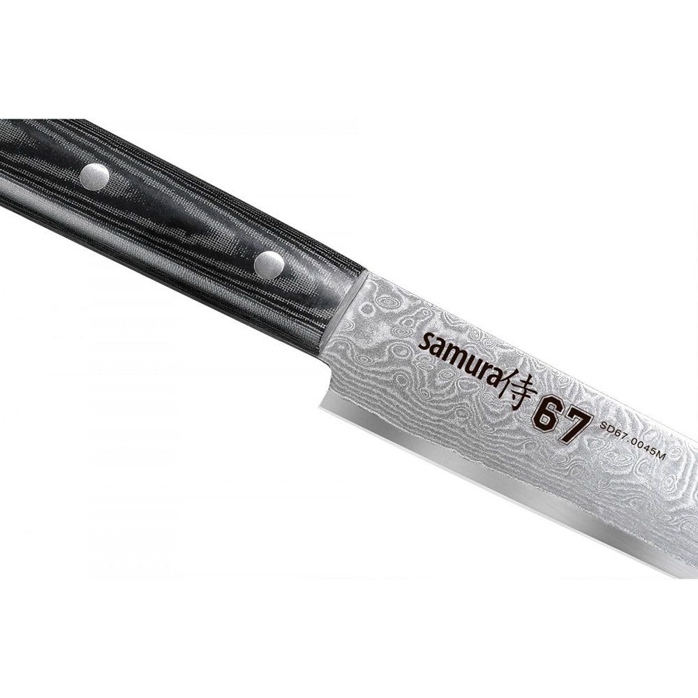 Cutit feliere SAMURA Damascus SD67-0045M, 19.5cm, otel, negru