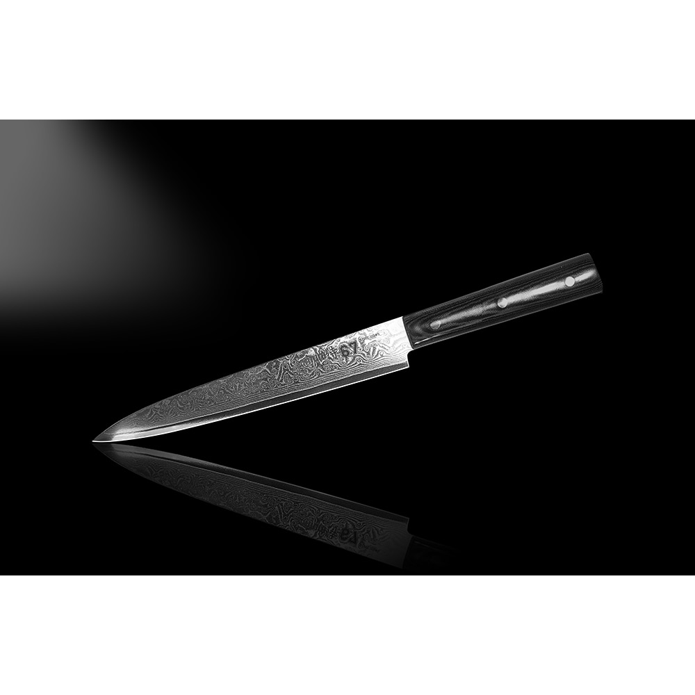 Cutit feliere SAMURA Damascus SD67-0045M, 19.5cm, otel, negru