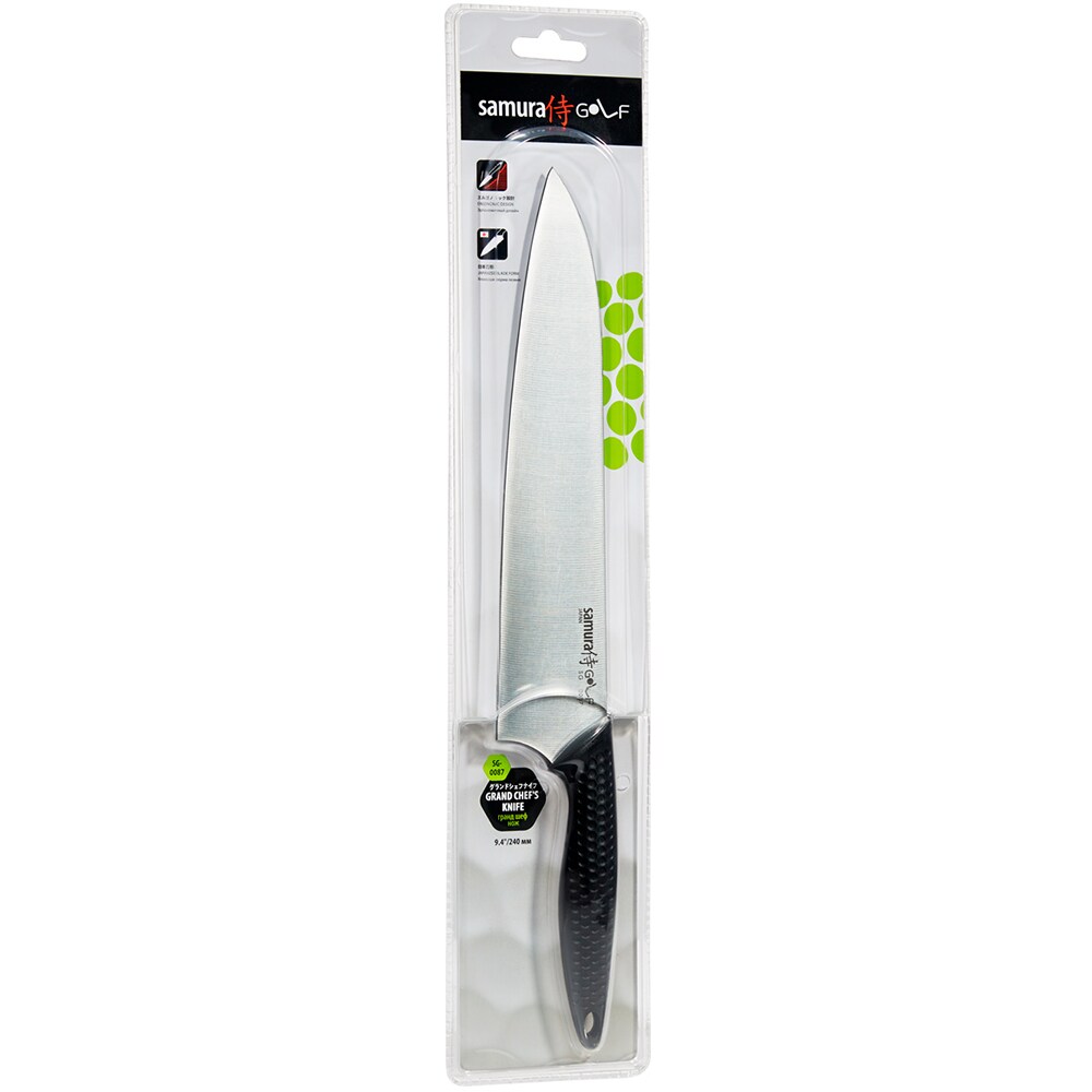 Cutit Chef SAMURA Golf SG-0087, 24cm, otel, negru
