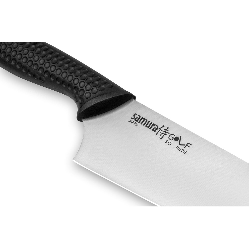 Cutit Santoku SAMURA Golf SG-0095, 18cm, otel, negru