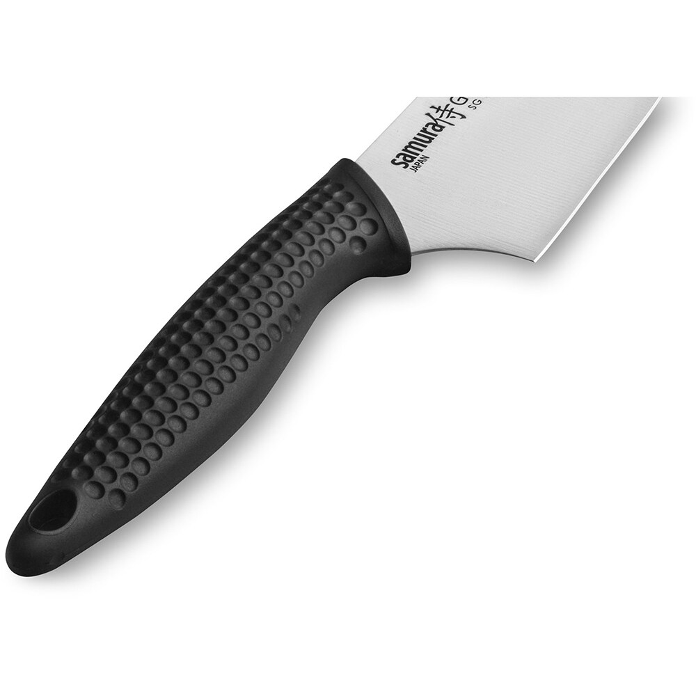 Cutit Santoku SAMURA Golf SG-0095, 18cm, otel, negru