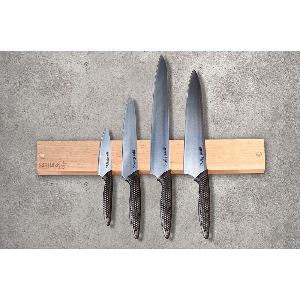 Set cutite SAMURA Golf SG-0240, 4 piese, 9.8-25.2cm, otel, negru