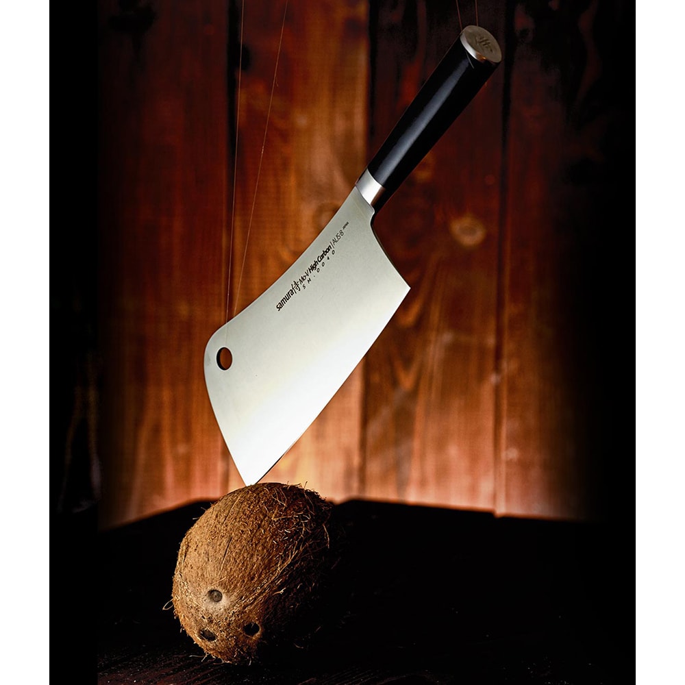 Cutit SAMURA Mo-V SM-0040, 18cm, otel, negru