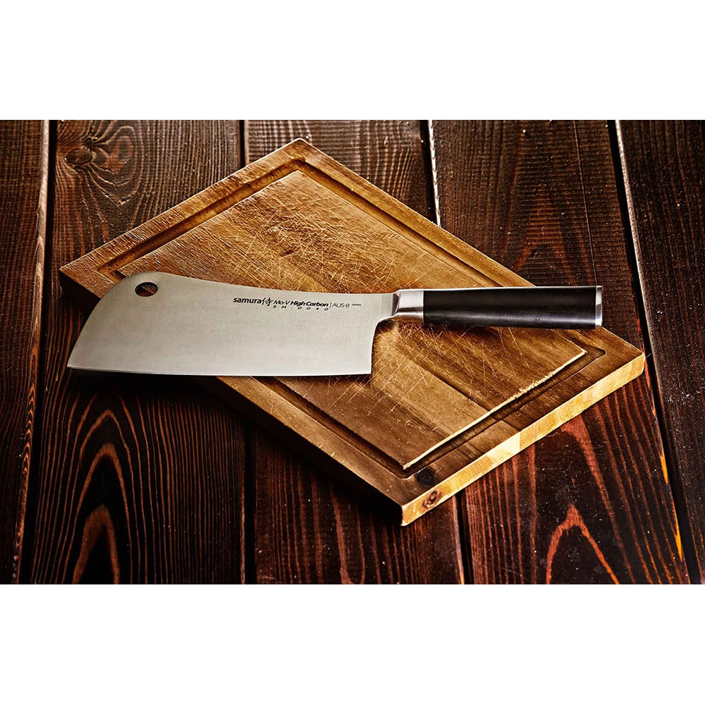 Cutit SAMURA Mo-V SM-0040, 18cm, otel, negru