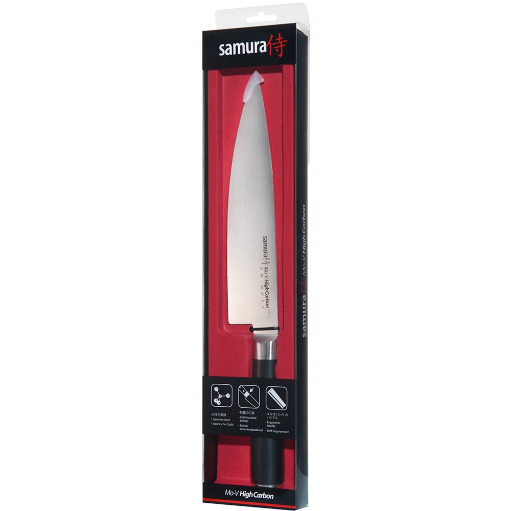 Cutit Chef SAMURA MO-V SM-0085, 20cm, otel, negru
