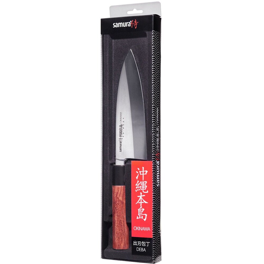 Cutit SAMURA Okinawa SO-0129, 17cm, otel, maro