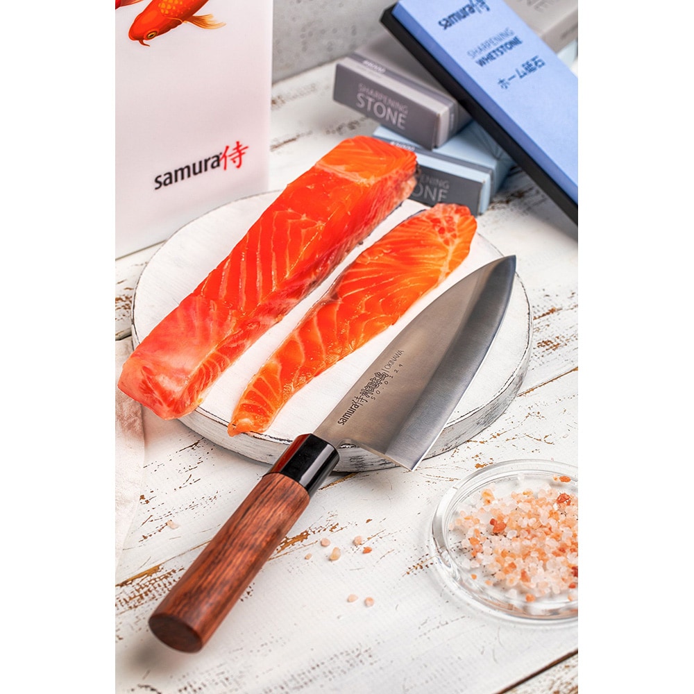 Cutit SAMURA Okinawa SO-0129, 17cm, otel, maro