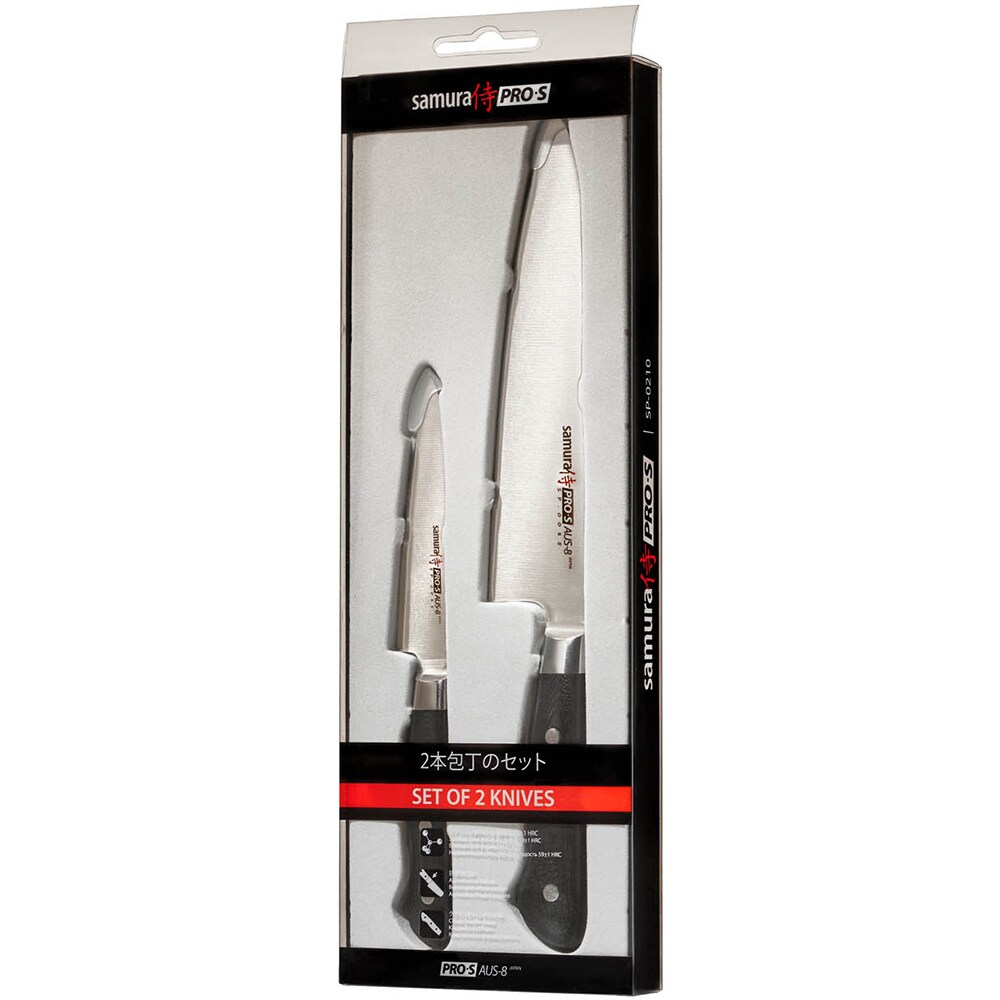 Set cutite SAMURA Pro-s SP-0210, 11.5-20cm, otel, negru