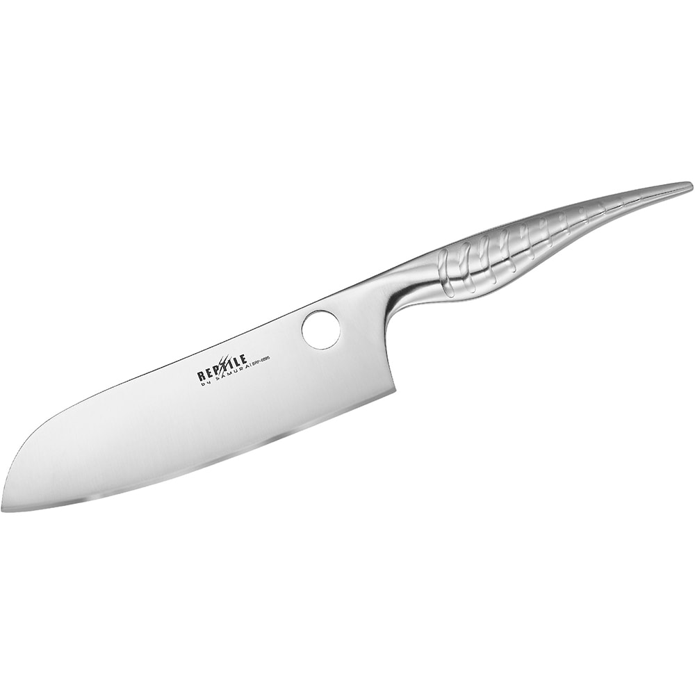 Cutit Santoku SAMURA Reptile SRP-0095, 17cm, otel, argintiu