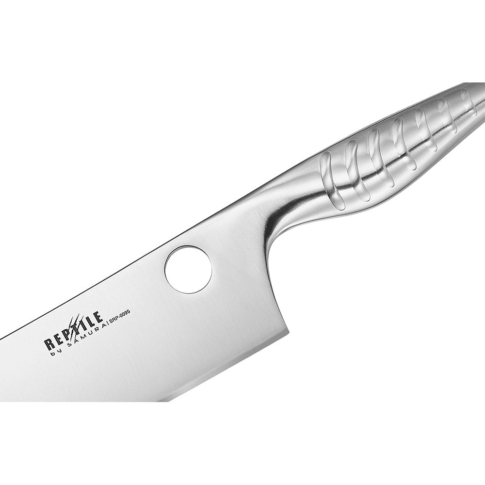 Cutit Santoku SAMURA Reptile SRP-0095, 17cm, otel, argintiu