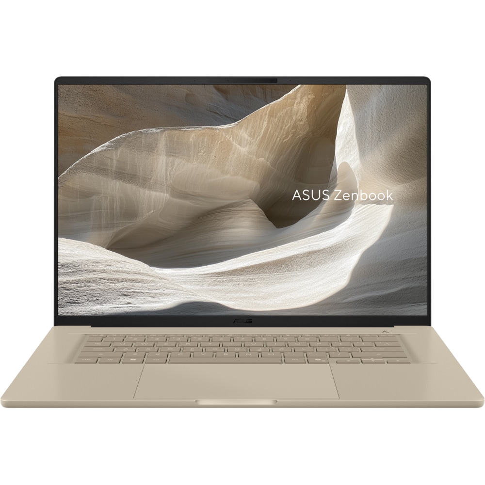 Laptop ASUS Zenbook A16 OLED UX3607OA-SQ019W, Snapdragon X2 Elite X2E-94-100 pana la 4.7GHz, 16" 3K, 48GB, SSD 1TB, Qualcomm Adreno, Windows 11 Home, Zabriskie Beige