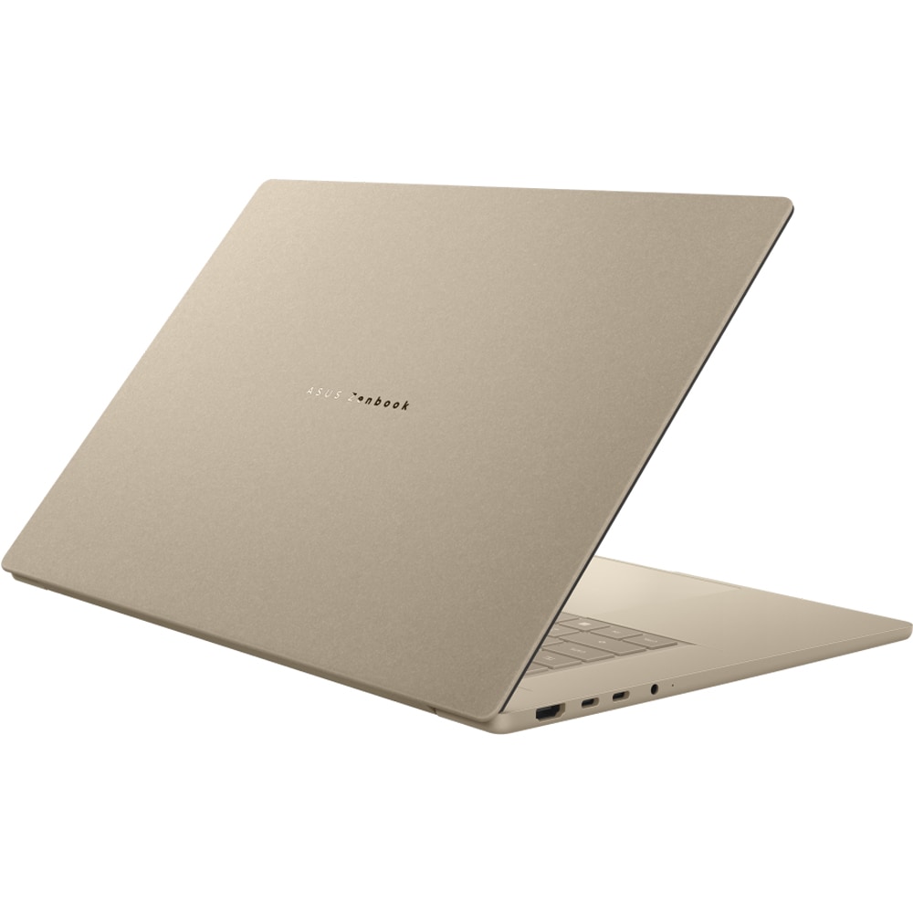 Laptop ASUS Zenbook A16 OLED UX3607OA-SQ019W, Snapdragon X2 Elite X2E-94-100 pana la 4.7GHz, 16" 3K, 48GB, SSD 1TB, Qualcomm Adreno, Windows 11 Home, Zabriskie Beige
