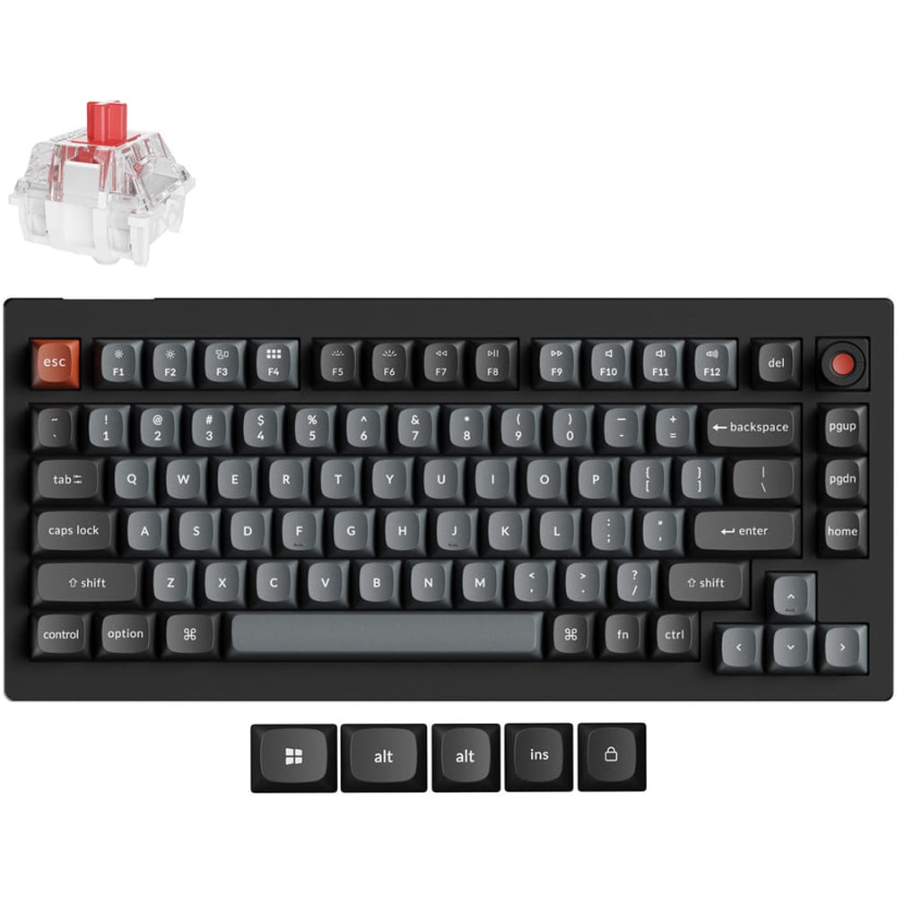 Tastatura Gaming mecanica KEYCHRON V1 8K, USB, Layout US, negru