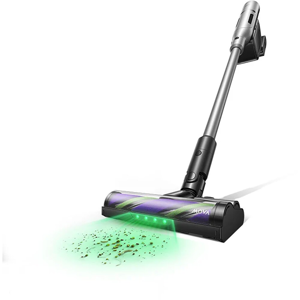 Aspirator vertical MOVA Z200 Cordless Stick Vacuum V2601, 0.5l, autonomie max 90 min, argintiu
