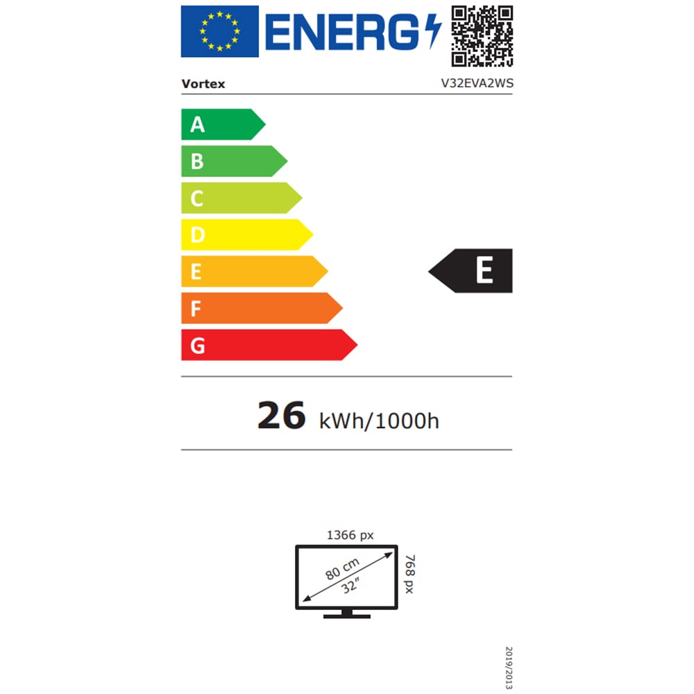 Televizor LED Smart VORTEX V32EVA2WS, HD, 80cm