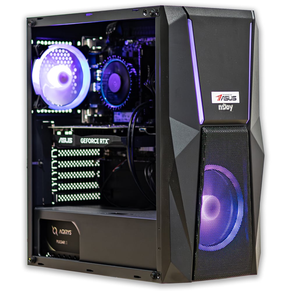 Sistem Desktop Gaming MYRIA Digital V42WIN Powered by ASUS, Intel Core I5-14400F pana la 4.7GHz, 16GB, SSD 1TB, NVIDIA GeForce RTX 3050 6GB, Windows 11 Home
