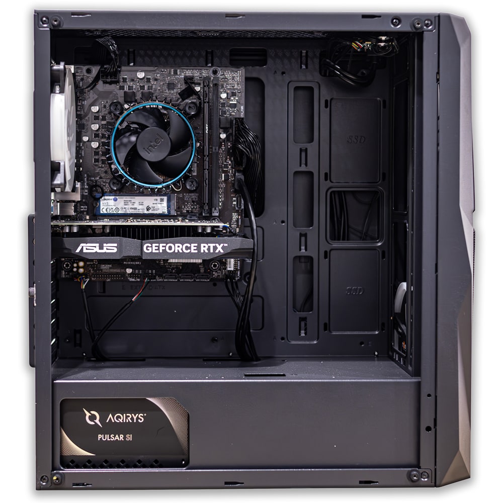 Sistem Desktop Gaming MYRIA Digital V42WIN Powered by ASUS, Intel Core I5-14400F pana la 4.7GHz, 16GB, SSD 1TB, NVIDIA GeForce RTX 3050 6GB, Windows 11 Home