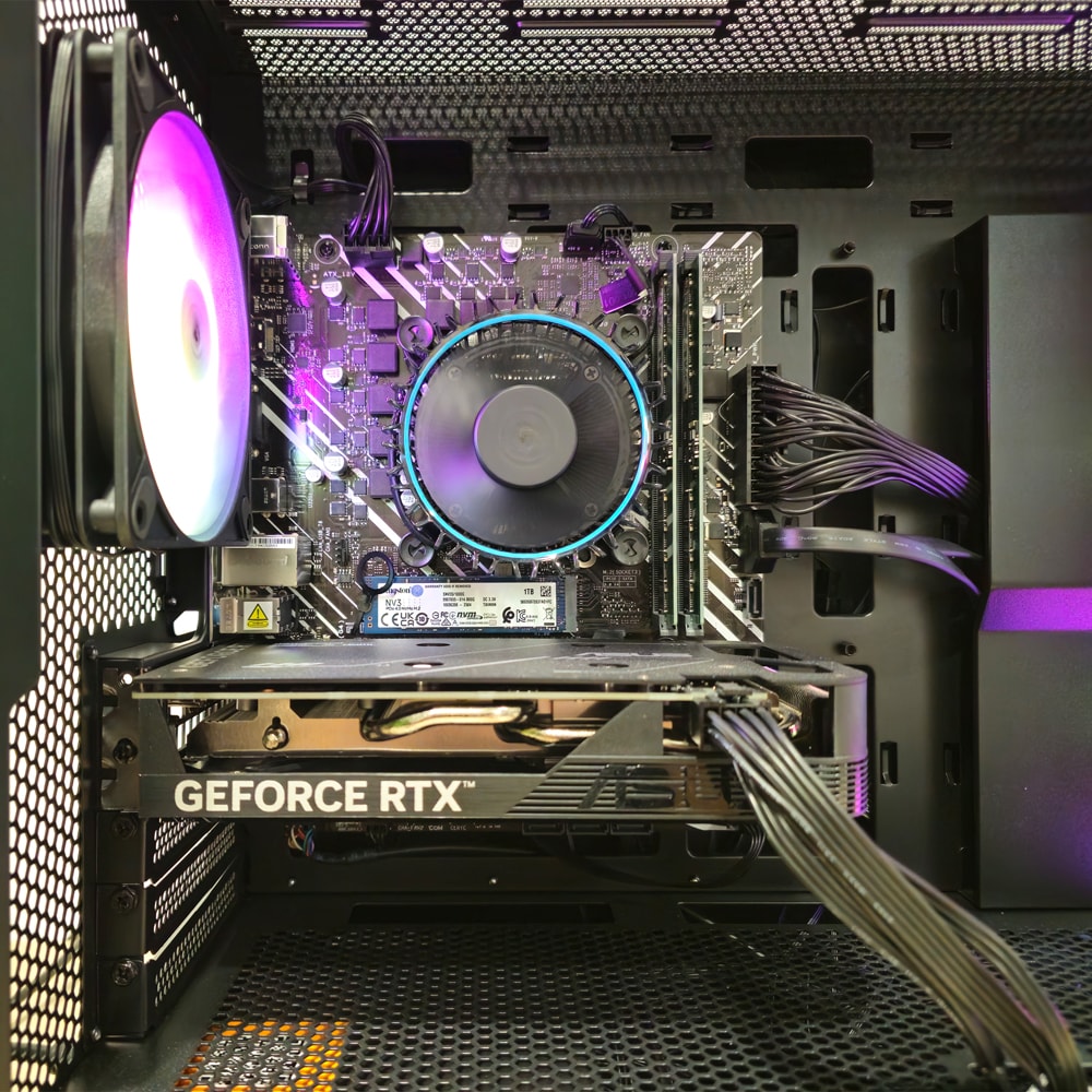 Sistem Desktop PC MYRIA DIGITAL V43 Powered by ASUS, Intel Core I5-14400F pana la 4.7GHz, 32GB, SSD 1TB, NVIDIA GeForce RTX 4060 8GB, Ubuntu