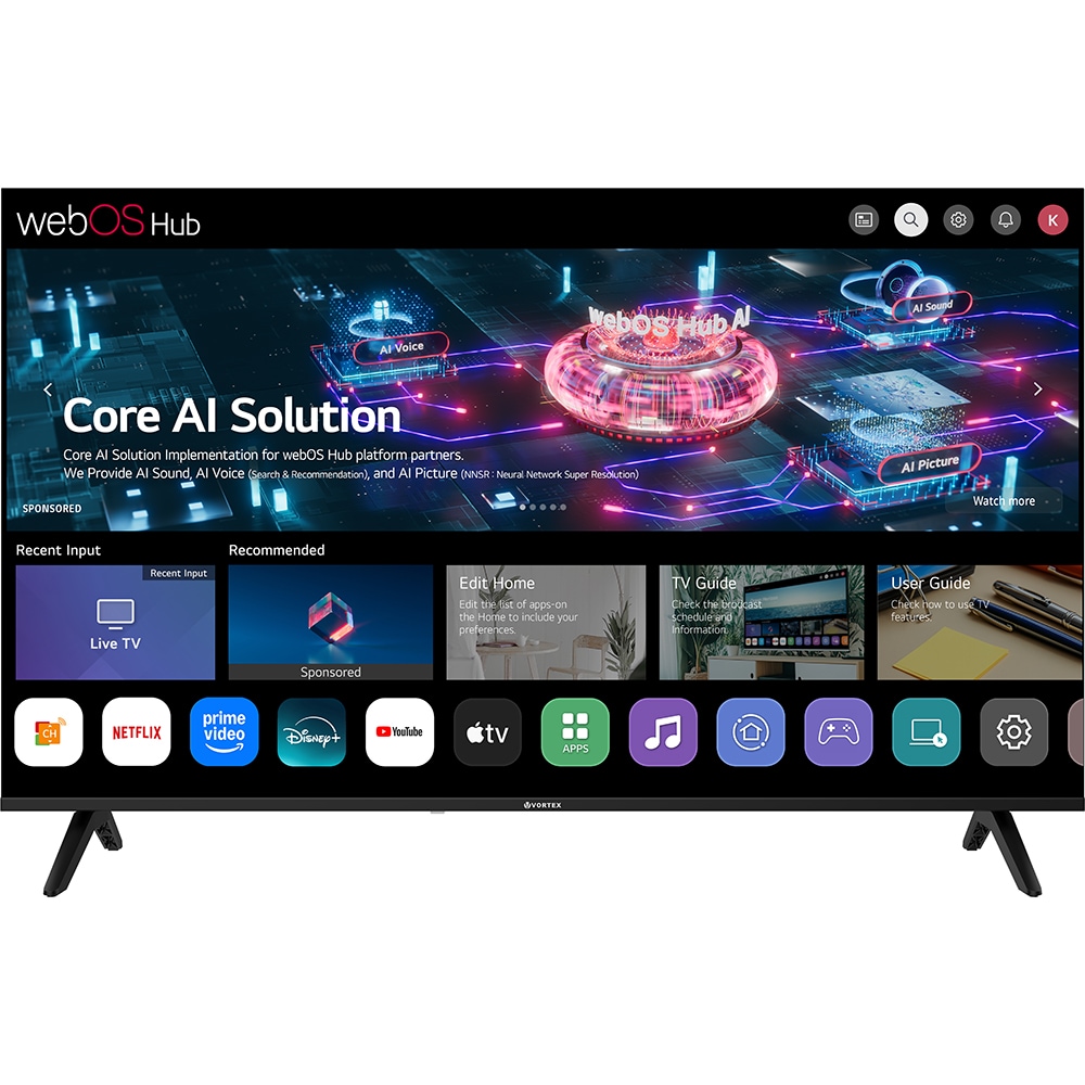 Televizor LED Smart VORTEX V55EKA1UW3S, Ultra HD, 139cm