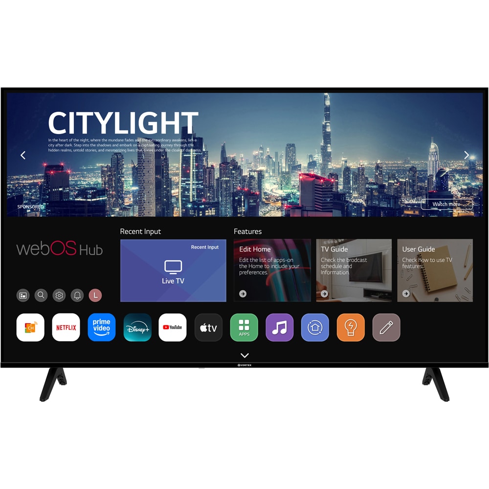 Televizor LED Smart VORTEX V55EKA1UWS, Ultra HD, 139cm