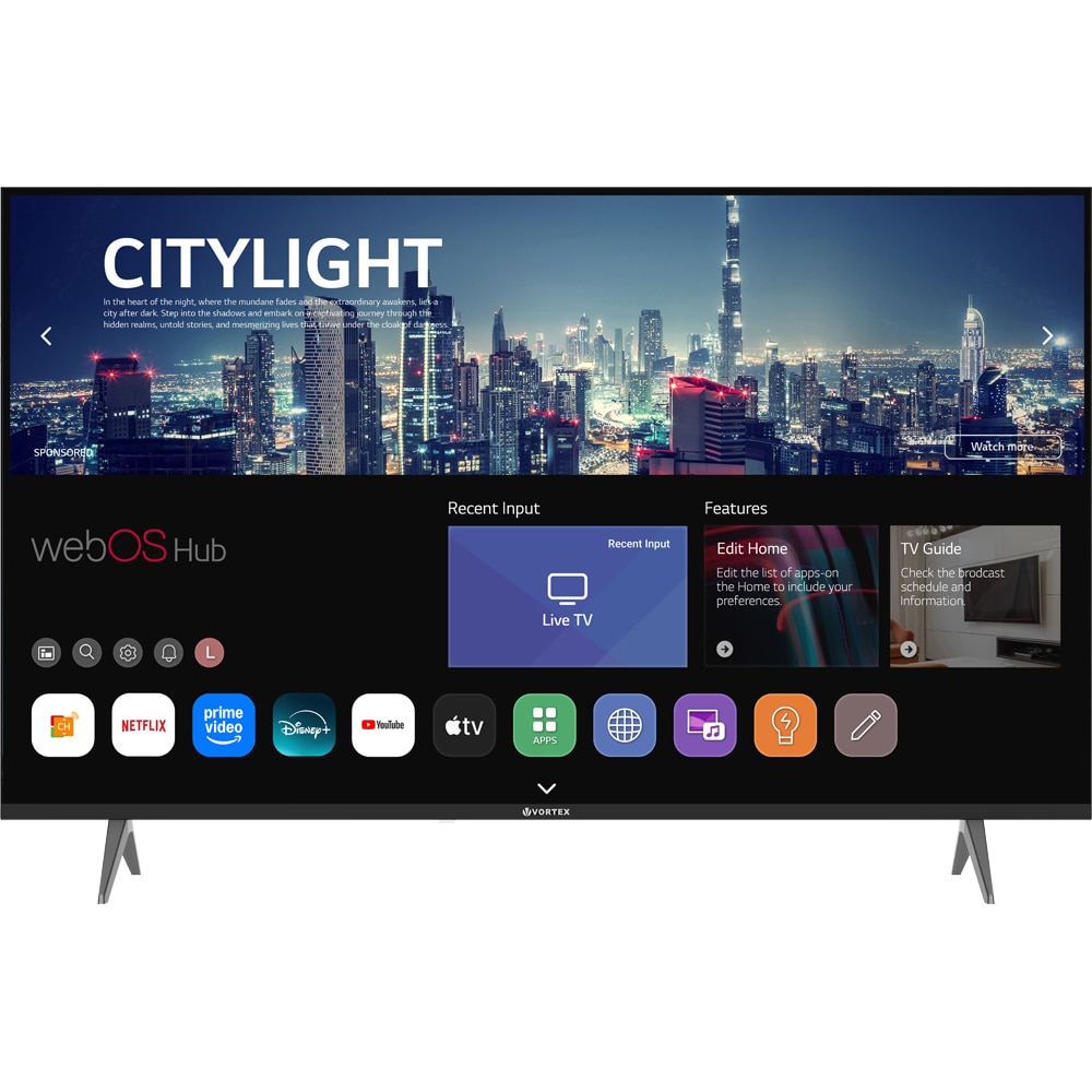 Televizor LED Smart VORTEX V55EVA2WS, 4K Ultra HD, 139cm