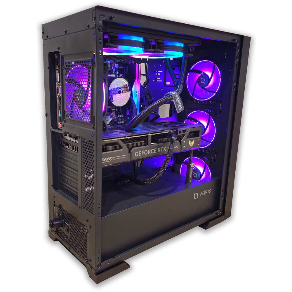 Sistem Desktop Gaming MYRIA Style V92W Powered by ASUS, AMD RYZEN 5 9600X  pana la 5.4GHz, 32GB, SSD 1TB, NVIDIA GeForce RTX 5070 TI 16GB, Windows 11 Home