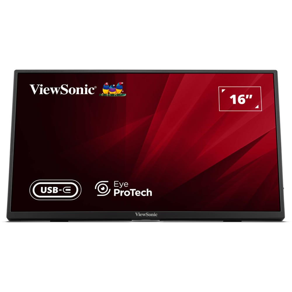 Monitor LED IPS VIEWSONIC VA1650, 16", Full HD, 60Hz, Flicker-Free, negru