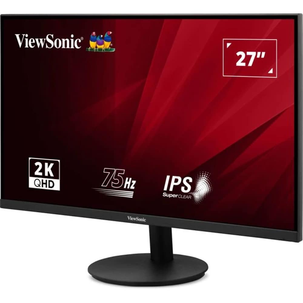Monitor LED IPS ViewSonic VA2708-2K-HD-2, 27", QHD, 75Hz, HDR10, negru