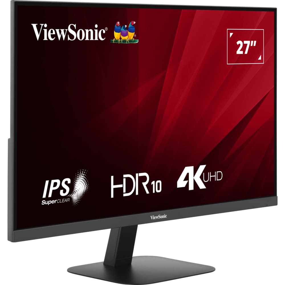 Monitor LED IPS VIEWSONIC VA2708-4K-HD, 27", UHD, 60Hz, HDR10, Flicker-Free, negru