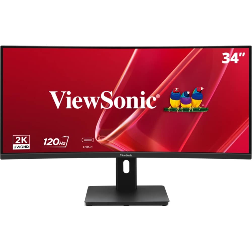 Monitor curbat LED VA ViewSonic VA3420C-2, 34", UWQHD, 120Hz, USB-C 96W, HDR10, negru