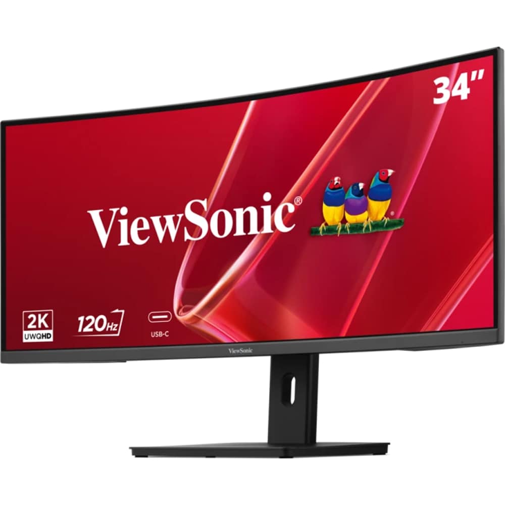 Monitor curbat LED VA ViewSonic VA3420C-2, 34", UWQHD, 120Hz, USB-C 96W, HDR10, negru