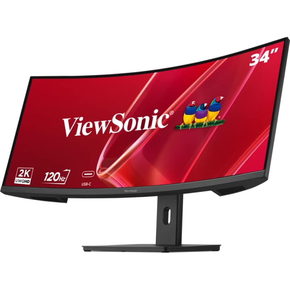 Monitor curbat LED VA ViewSonic VA3420C-2, 34", UWQHD, 120Hz, USB-C 96W, HDR10, negru