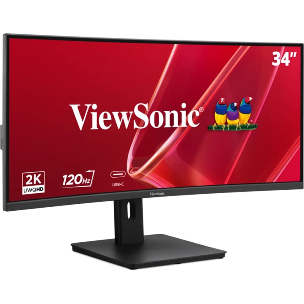 Monitor curbat LED VA ViewSonic VA3420C-2, 34", UWQHD, 120Hz, USB-C 96W, HDR10, negru