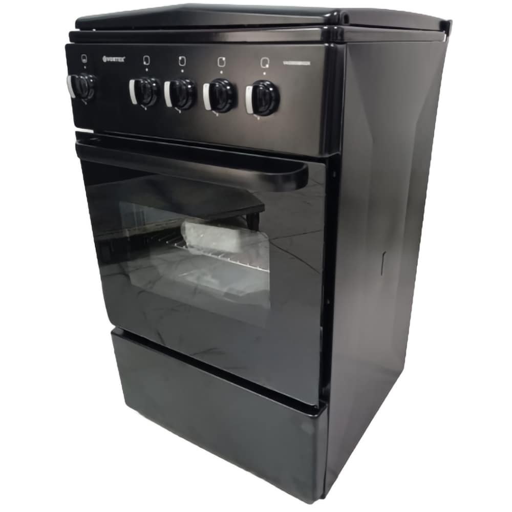 Aragaz VORTEX VAG5050BK02K, 4 arzatoare, Gaz, L 50 cm, negru