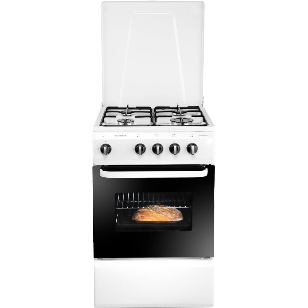 Aragaz VORTEX VAG5050WH01K, 4 arzatoare, Gaz, L 50 cm, alb