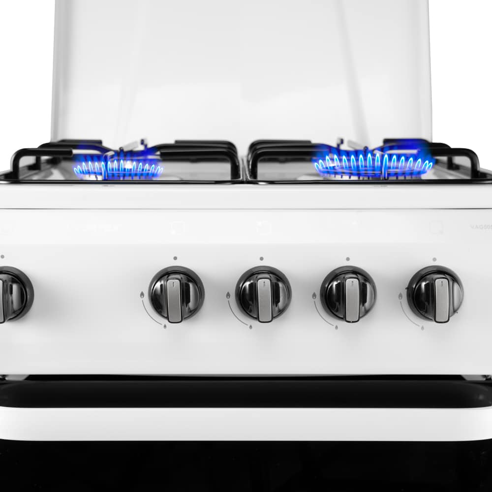 Aragaz VORTEX VAG5050WH01K, 4 arzatoare, Gaz, L 50 cm, alb