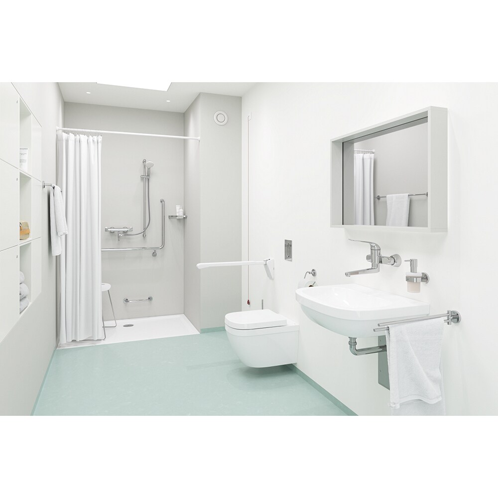 Vas WC GROHE Euro Ceramic 3932800H, montaj suspendat, evacuare orizontala, alb