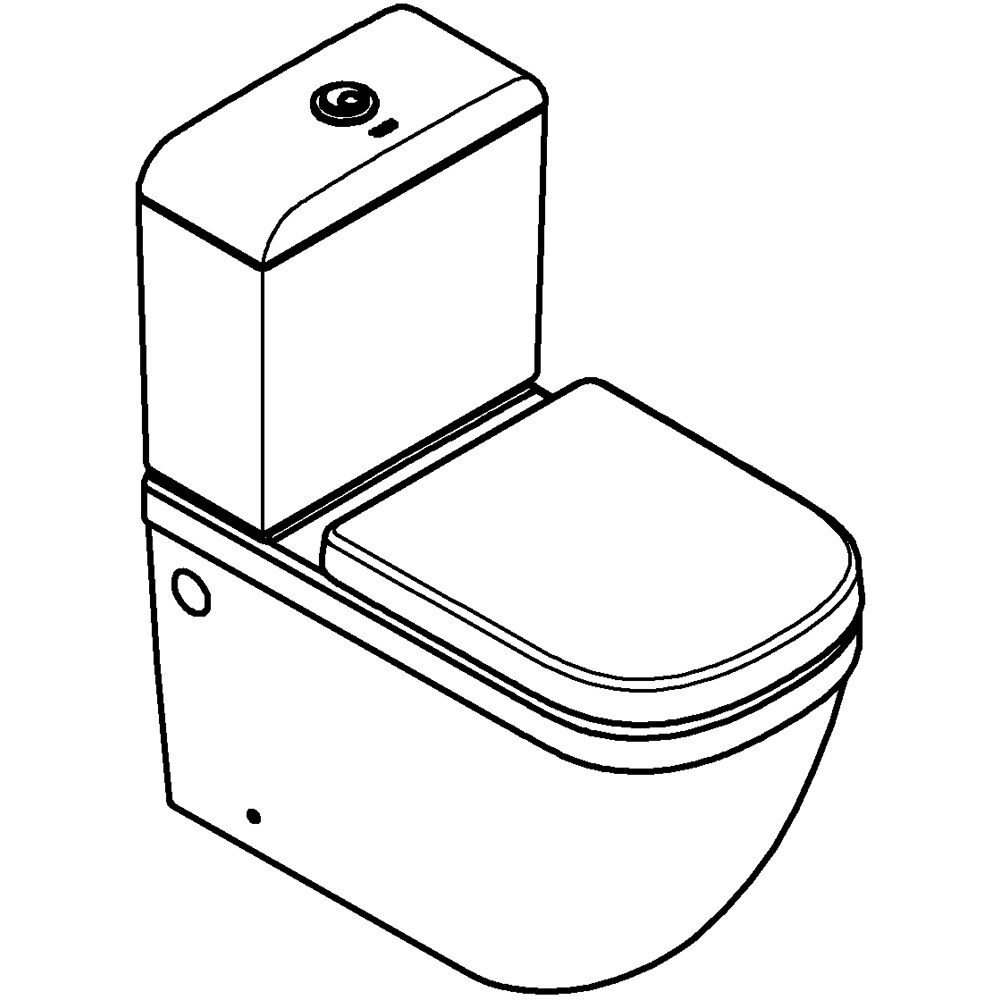 Set vas WC GROHE Euro Ceramic 3946200H, montaj pe pardoseala, evacuare dubla, cu capac, alb