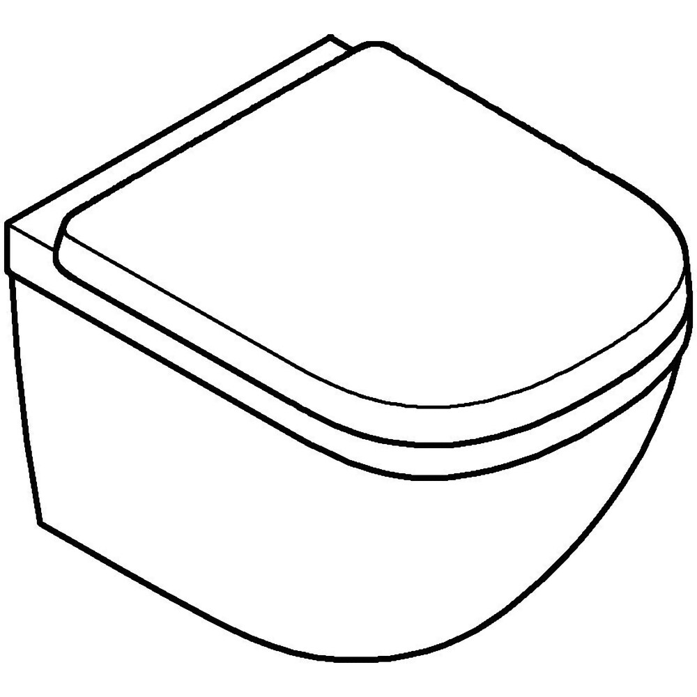 Vas WC GROHE Euro Ceramic 39693000, montaj suspendat, evacuare orizontala, cu capac, alb