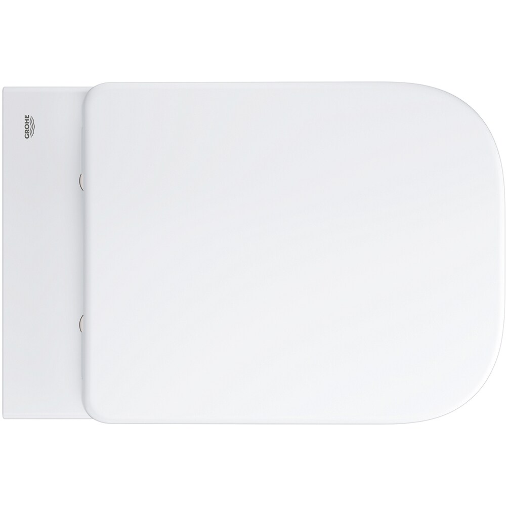 Vas WC GROHE Start Edge 39815000, montaj suspendat, evacuare orizontala, cu capac, alb