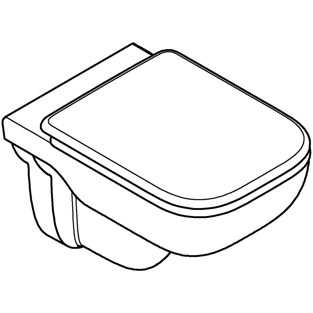 Vas WC GROHE Start Edge 39815000, montaj suspendat, evacuare orizontala, cu capac, alb