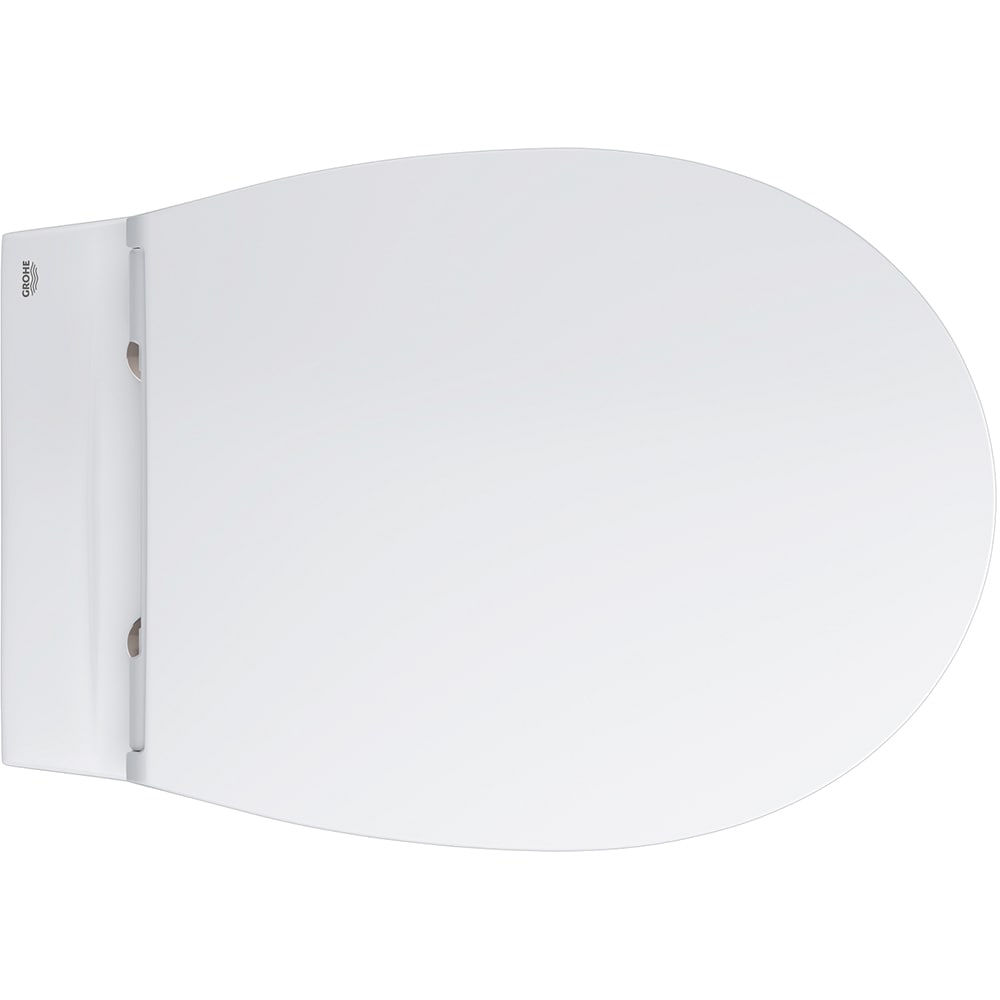 Vas WC GROHE Bau Ceramic 39899000, montaj suspendat, evacuare orizontala, cu capac, alb